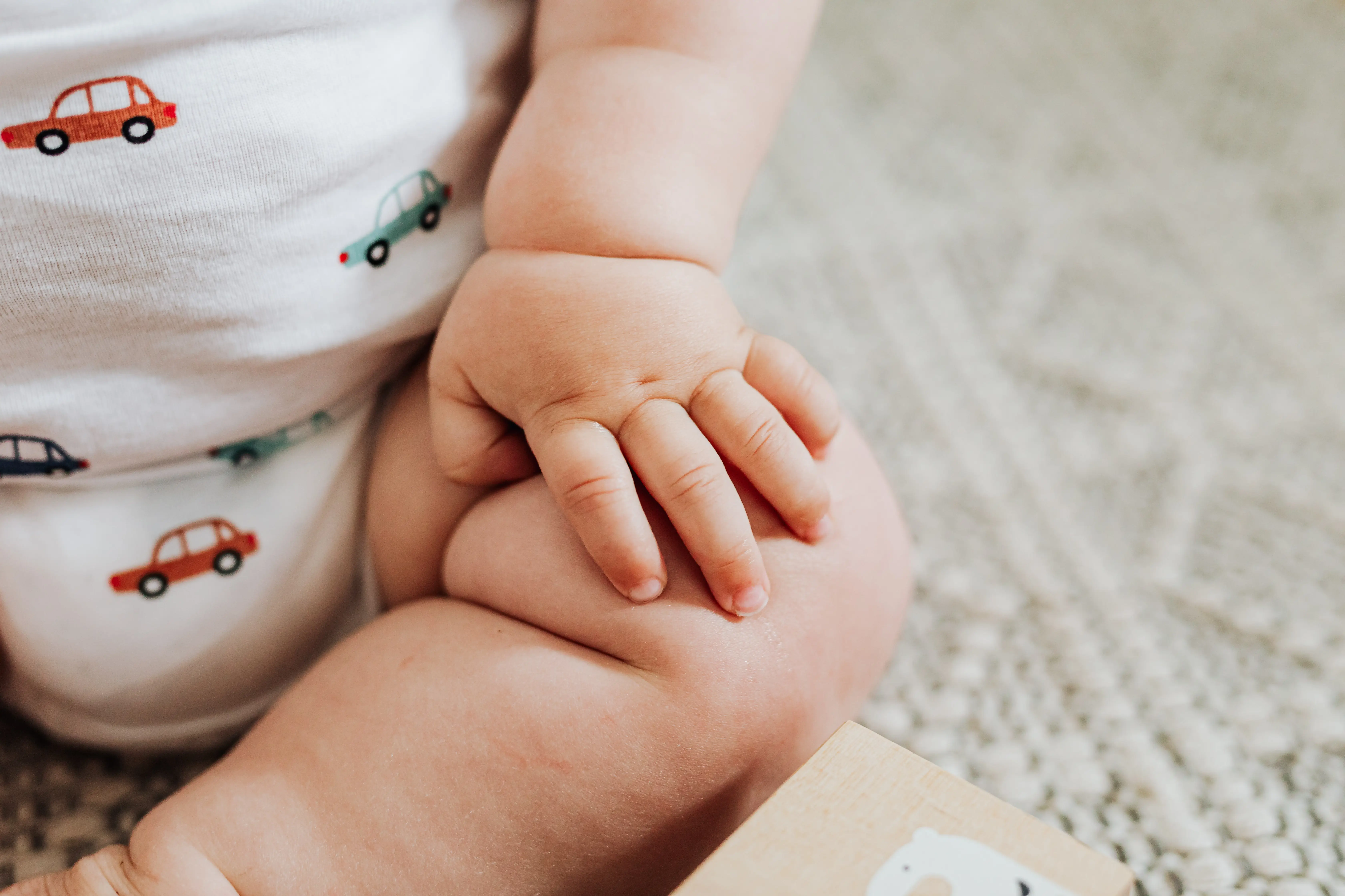 Newborn baby hand